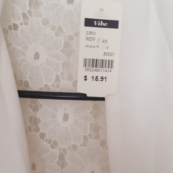 Cardigan with back lace and drape front - Picture 3 of 3